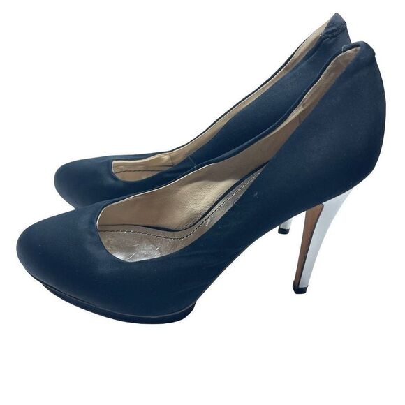 ABS Women's Pump Shoes 4.5 Inches Heels Stiletto Close Round Toe Black Size 8 - Picture 3 of 13